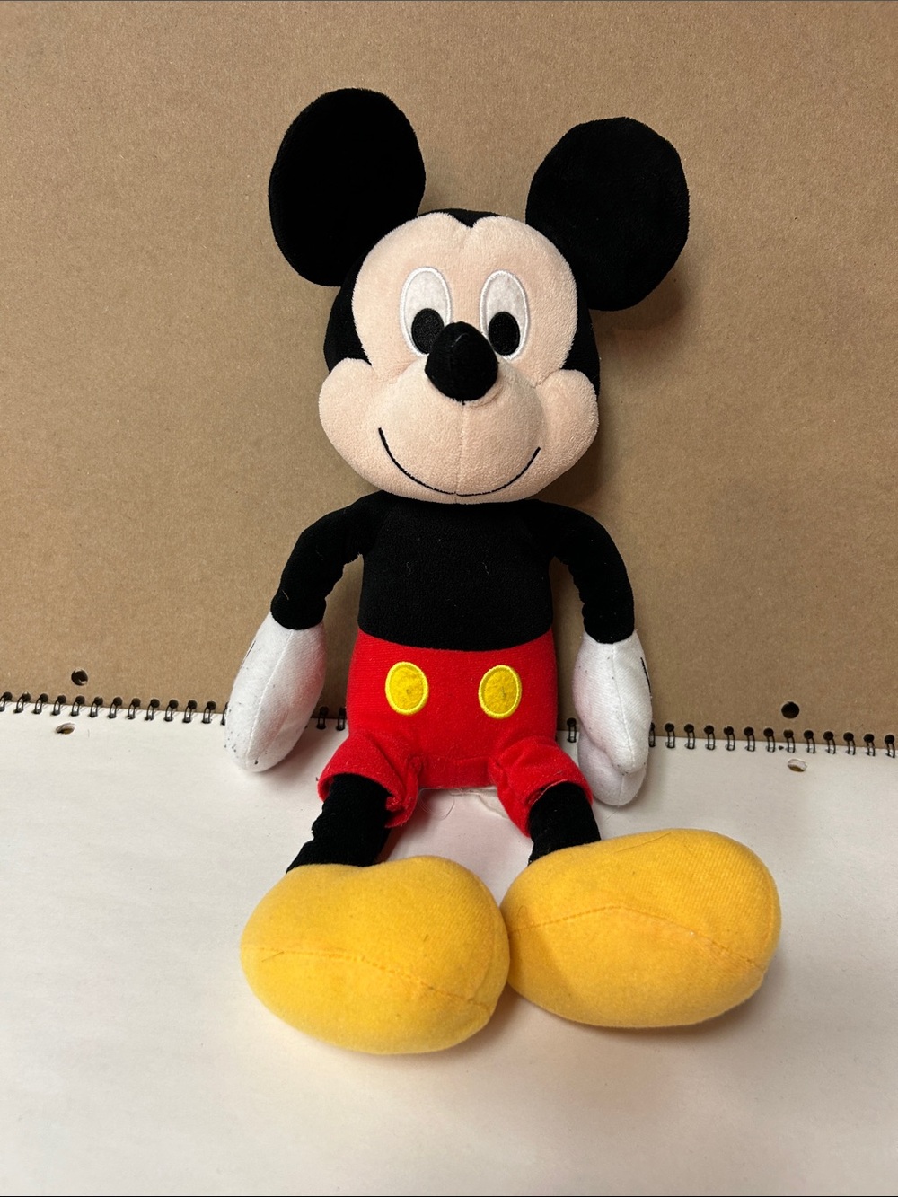 Disney Mickey Mouse Plush Toy - Black, Red & Yellow